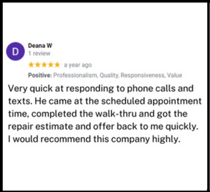 Deana 2 google review