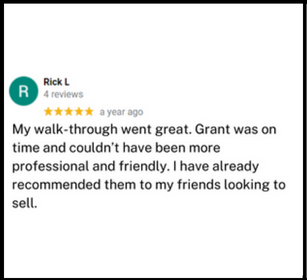 Rick L Google Review